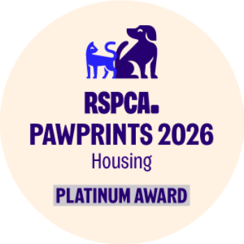 RSPCA PawPrints 2026 Housing Platinum Award